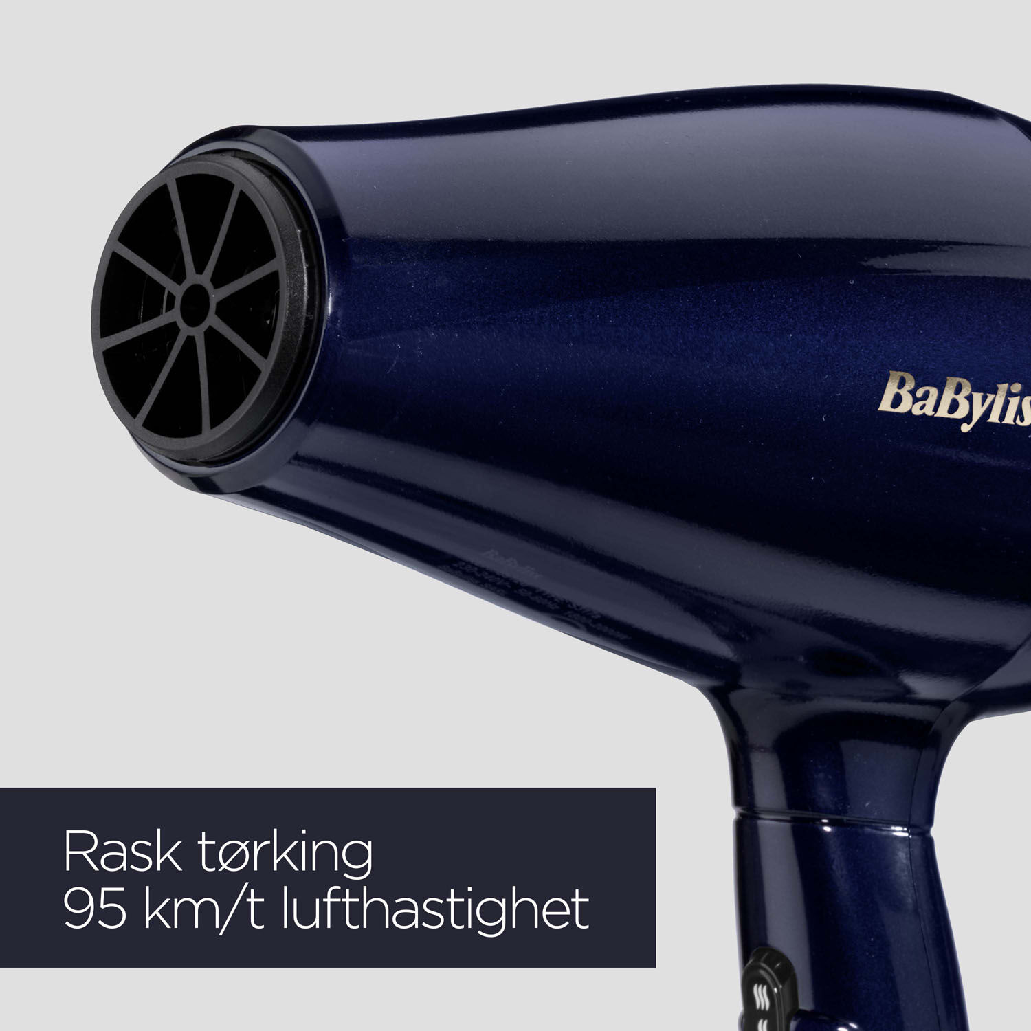 Rask t&oslash;rking , 95 km/t lufthastighet